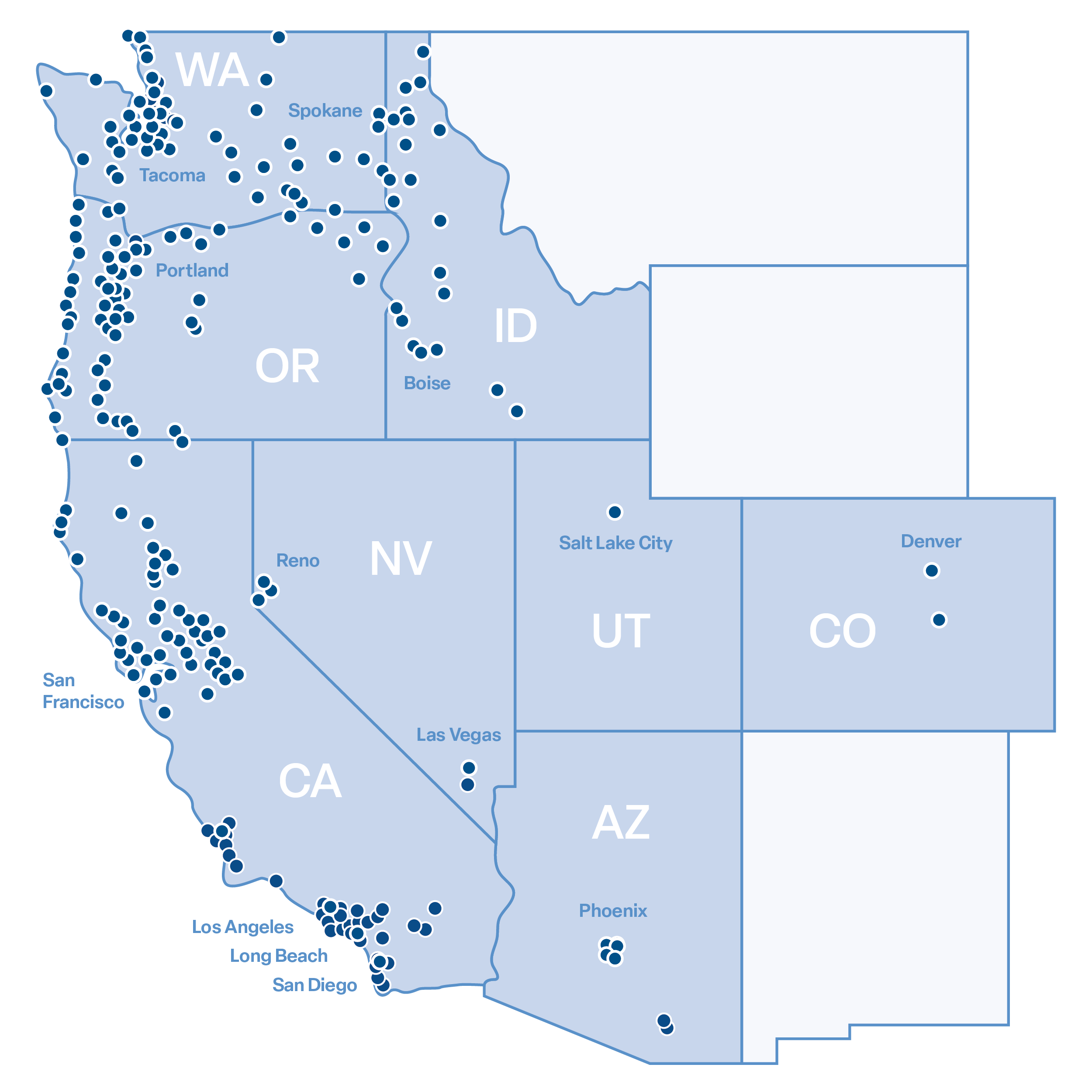 Map of footprint