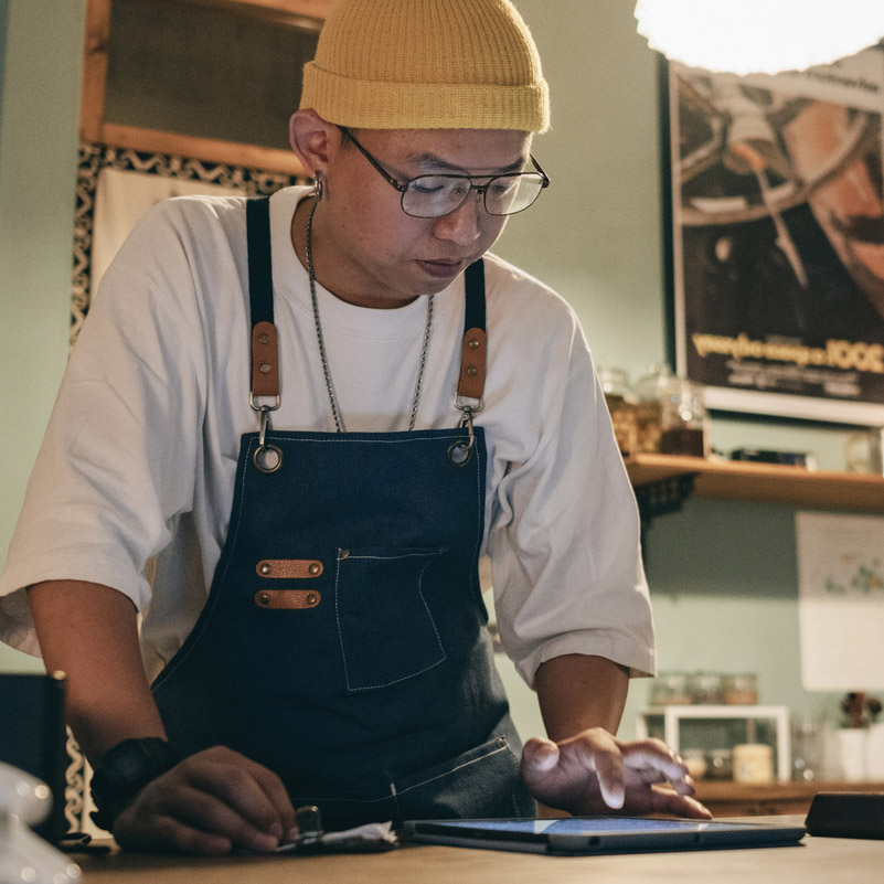 Man working
