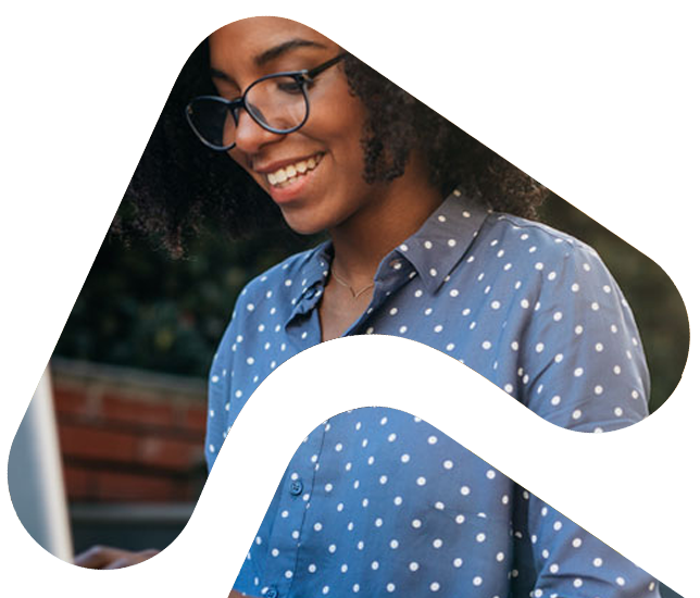 Woman smiling